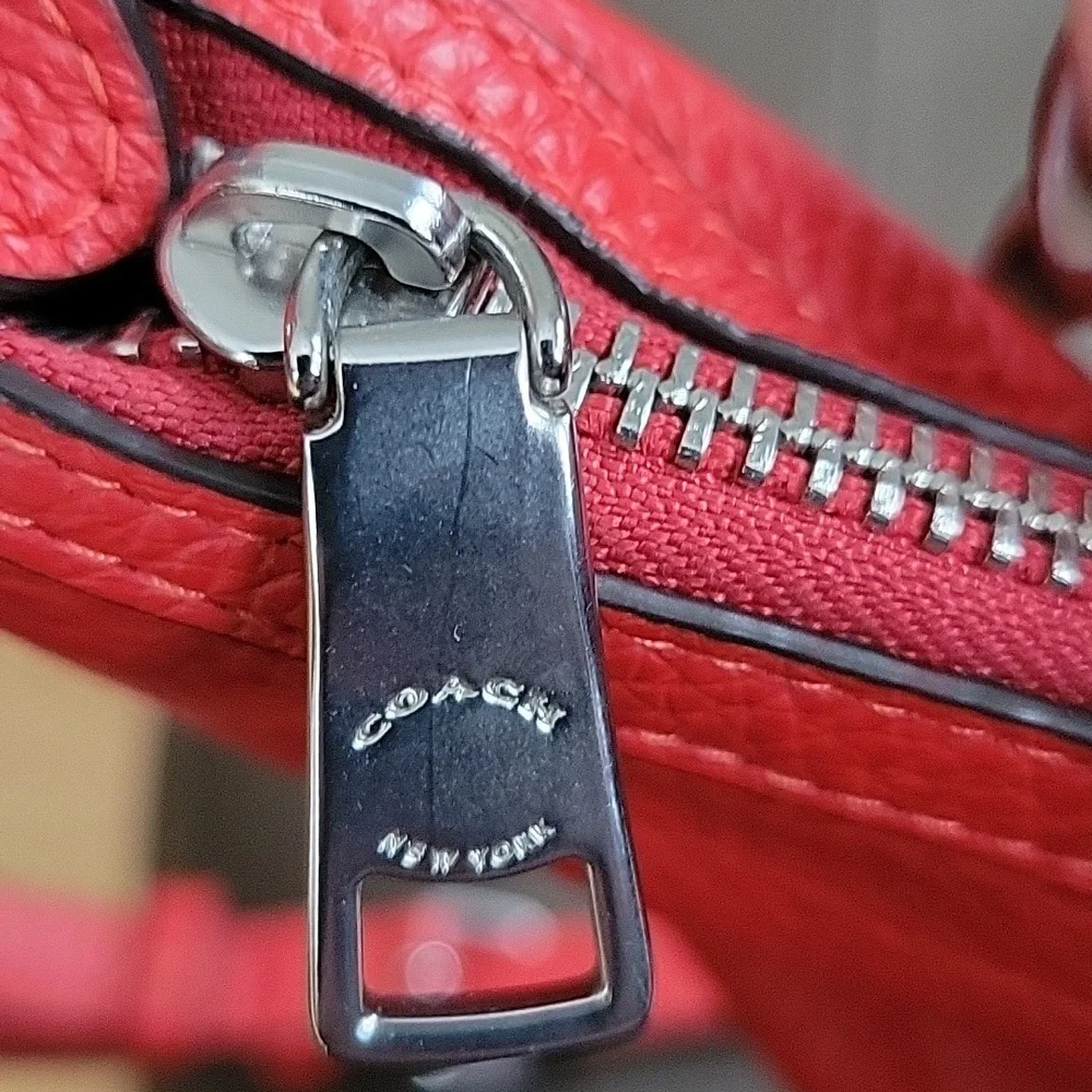 Coach Aria Crossbody Bag In Bright Poppy